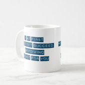 Erfolg bei Skydiving Kaffeetasse (Vorderseite Links)