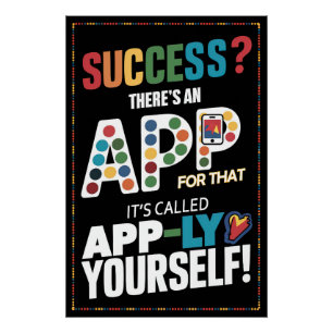 Erfolg? Dafür gibt es eine App - Wenden Sie sich s Poster