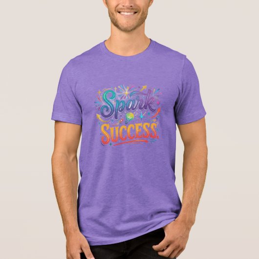 Erfolg entfachen Tri-Blend shirt (Vorderseite)