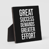 Erfolg erfordert Anstrengungen - Fitness, Hektik, Fotoplatte (Vorderseite)