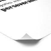 Erfolg erfordert Arbeit und Beharrlichkeit Fotodruck (Ecke)