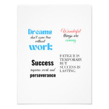 Erfolg erfordert Arbeit und Beharrlichkeit