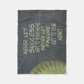 Erfolg Fastpitch Softball motivierend Fleecedecke (Vorderseite)