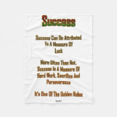 Erfolg Fleecedecke (Vorderseite)