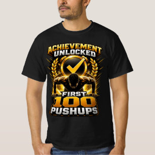 Erfolg freigeschaltet: 100 Liegestütze Calisthenic T-Shirt
