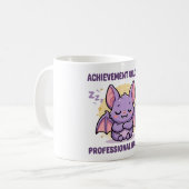 Erfolg freigeschaltet Profi-Nickerchen-Fledermaus Kaffeetasse (Vorderseite Links)