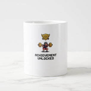 Erfolg freigeschaltet Stufe 99 Pixel-Gym Motivatio Jumbo-Tasse