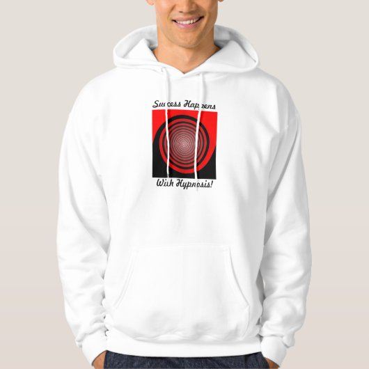 Erfolg geschieht mit Hypnose u. Hypnotik-Spirale Hoodie (Vorderseite)