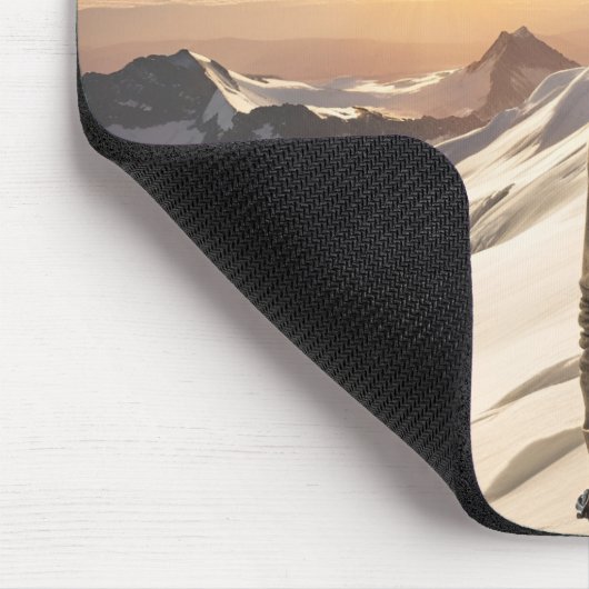 Erfolg & harte Arbeit Bergsteiger Motivierend Mousepad (Ecke)
