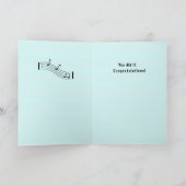 Erfolg Herzlichen Glückwunsch mit Music Bass Clef Karte (Innenseite)