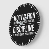 Erfolg, Hustle, Grind und Gym Motivation Große Wanduhr (Winkel)