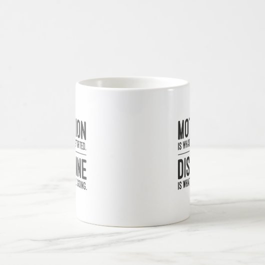 Erfolg, Hustle, Grind und Gym Motivation Kaffeetasse (Mittel)
