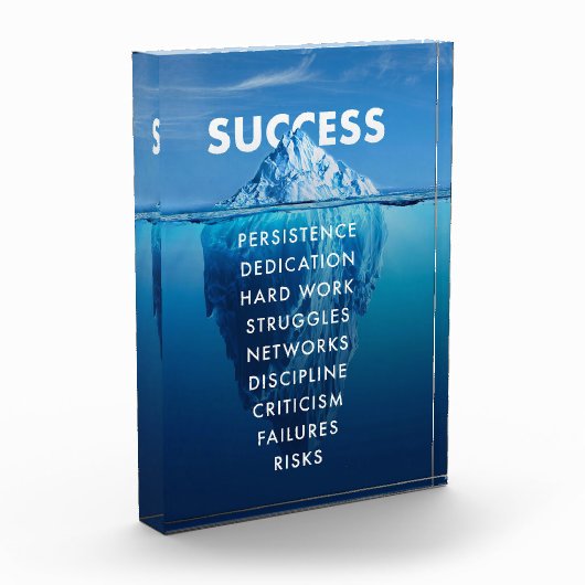 Erfolg Iceberg harte Arbeit Fotoblock (Links)