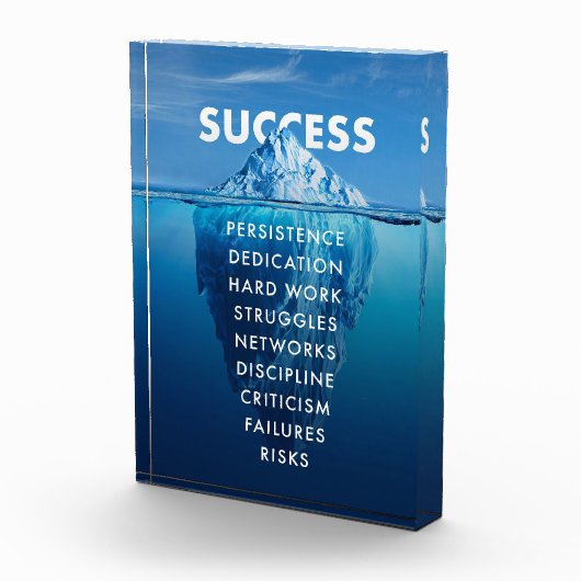 Erfolg Iceberg harte Arbeit Fotoblock (Rechts)