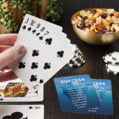 Erfolg Iceberg harte Arbeit Spielkarten (In Situ)