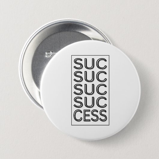 Erfolg Inspiration Motivierend Affirmation Button (Vorne & Hinten)