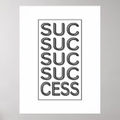 Erfolg Inspiration Motivierend Affirmation Poster (Vorne)