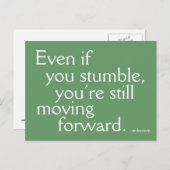 Erfolg inspiriert - Motivierend Postkarte - Vorwär (Vorne/Hinten)