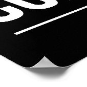 Erfolg ist 100 Prozent Kaffee - Motivierend lustig Poster (Ecke)