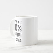 Erfolg ist 90% zufällig 10% Kaffee. gespeist Kaffeetasse (Vorderseite Links)
