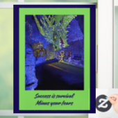 Erfolg ist das Überleben, gib deine Ängste weg. Fensteraufkleber (Zuhause)