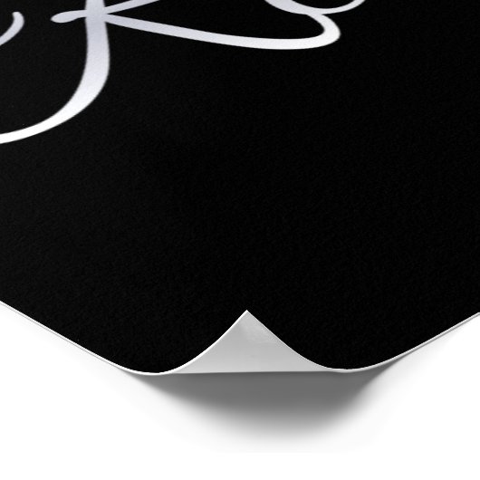 Erfolg ist die beste Rache Grün Poster (Ecke)