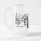 Erfolg ist die beste Rache Trump 2024 Mattglas Bierglas (Links)