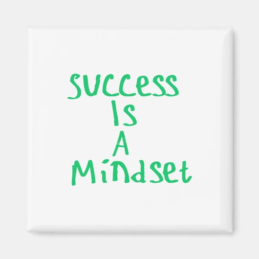 Erfolg ist ein Mindset-Aufkleber Magnet (Vorne)