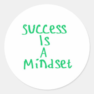 Erfolg ist ein Mindset-Aufkleber Runder Aufkleber