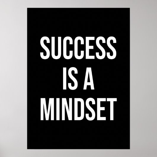 Erfolg ist eine Mentalität - Motivierend Poster (Vorne)