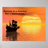 Erfolg ist eine Reise, kein Ziel. Poster (Vorne)