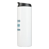 Erfolg ist eine Reise, kein Ziel Thermosbecher (Nach rechts gedreht)