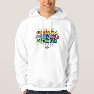 Erfolg ist eine Reise Motivationszitat-Design Hoodie