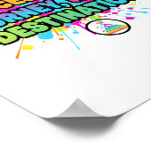 Erfolg ist eine Reise Motivationszitat-Design Poster (Ecke)