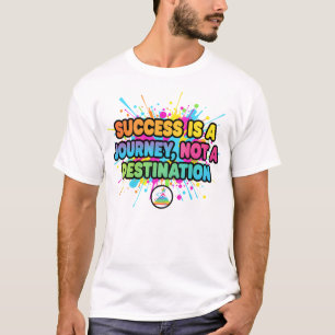 Erfolg ist eine Reise Motivationszitat-Design T-Shirt