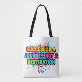 Erfolg ist eine Reise Motivationszitat-Design Tasche