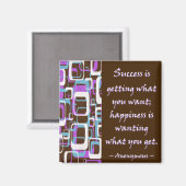 Erfolg ist... Magnet (Vorderseite/Rückseite)