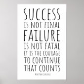 Erfolg ist nicht endgültig, Misserfolg ist nicht t Poster (Vorne)