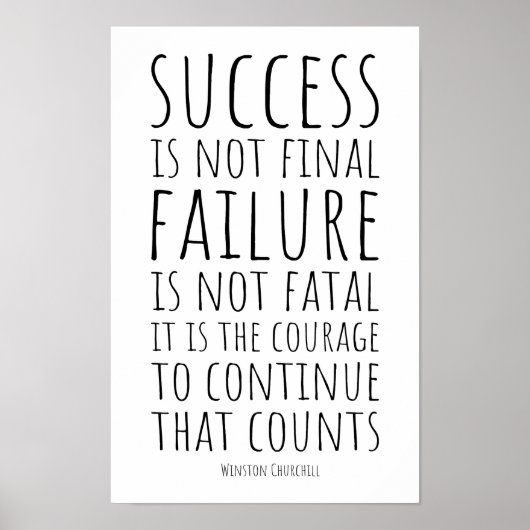 Erfolg ist nicht endgültig, Misserfolg ist nicht t Poster (Vorne)