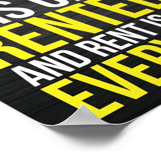 Erfolg ist nie Eigentum Poster (Ecke)