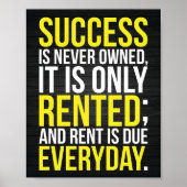 Erfolg ist nie Eigentum Poster (Vorne)