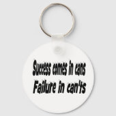 Erfolg kann Motivierend Zitat sein Schlüsselanhänger (Rückseite)