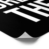 Erfolg klopft nicht - Motivierend Stöbern Poster (Ecke)