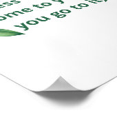 Erfolg kommt dir nicht poster (Ecke)