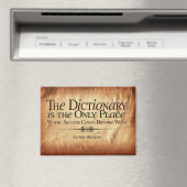 Erfolg kommt vor der Arbeit Magnet (In Situ (Geschirrspüler))