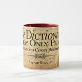 Erfolg kommt vor der Arbeit Magnetkarte Tasse (Zentrum)