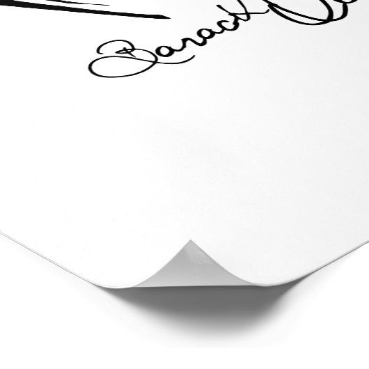 ERFOLG MIT OBAMA -.pnng Poster (Ecke)