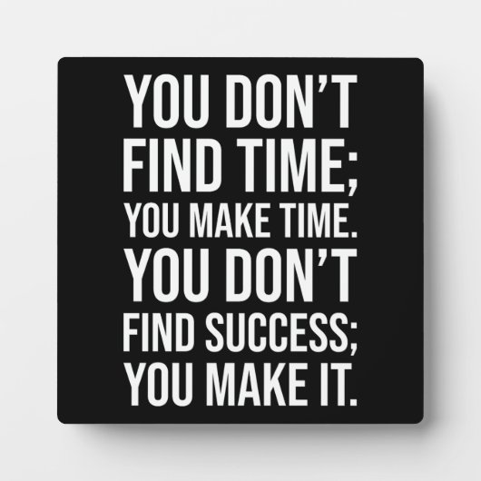 Erfolg - Motivierend Hustelschleifen Fotoplatte (Vorderseite)