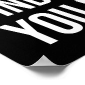 Erfolg - Motivierend Hustelschleifen Poster (Ecke)