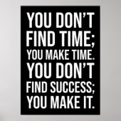 Erfolg - Motivierend Hustelschleifen Poster (Vorne)